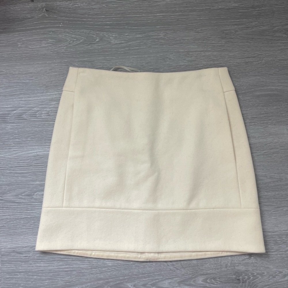 J crew wool mini skirt